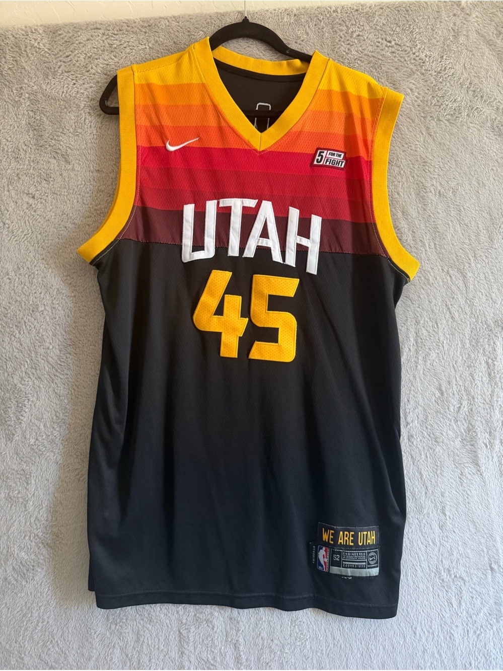 Nike Utah Jazz Donovan Mitchell #45 Dark City Edition Jersey Size 52